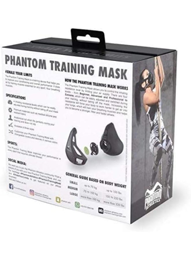 فانتوم قناع تدريب تنفّس رياضي – ماسك مقاومة للتنفس لرفع كفاءة اللياقة - Image 2