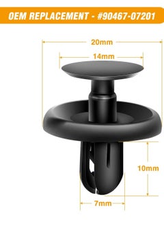 Bukela 100pcs Fender Flare Clips Compatible for Toyota 4Runner FJ Cruiser Highlander RAV4 Tacoma, Replace 75495-35010 75397-35010  - Image 2