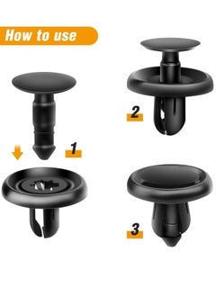 Bukela 100pcs Fender Flare Clips Compatible for Toyota 4Runner FJ Cruiser Highlander RAV4 Tacoma, Replace 75495-35010 75397-35010  - Image 3