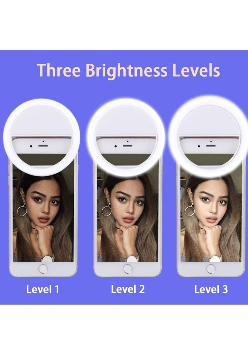 Portable Clip on Ring Selfie Light Flash with 36 Rechargeable LED for Phone Laptop iPad Photography Camera Video  - Image 5