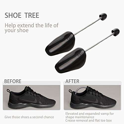 ZJHSXDR 10 Pairs Plastic Shoe Tree Stretcher Shaper for Men (Black) - Image 3