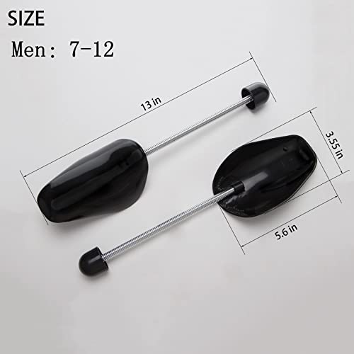 ZJHSXDR 10 Pairs Plastic Shoe Tree Stretcher Shaper for Men (Black) - Image 2