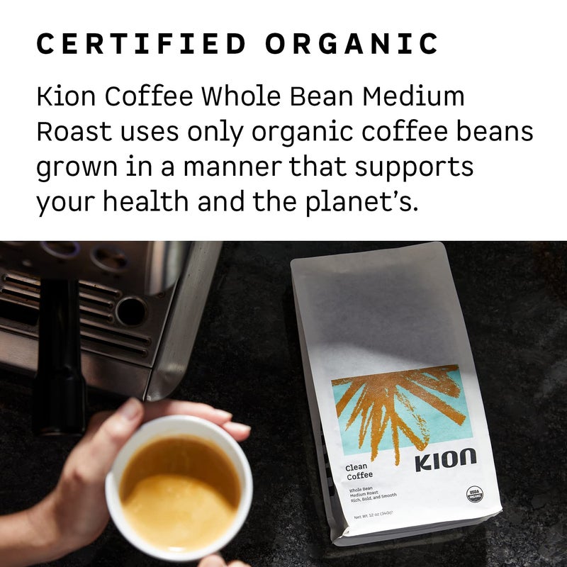 Kion Organic Ground Coffee, Tested for Toxins, Ethically Sourced, Rich, Bold, and Smooth, Medium Roast 12 Oz (1 Pack) - Image 3