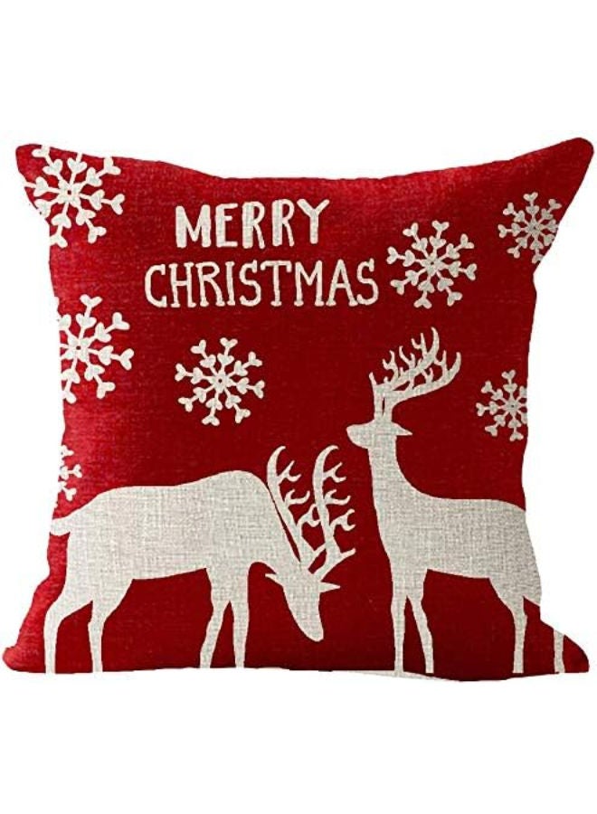 Merry Christmas Cushion Covers Set of 4 - 45 x 45 cm - Image 4
