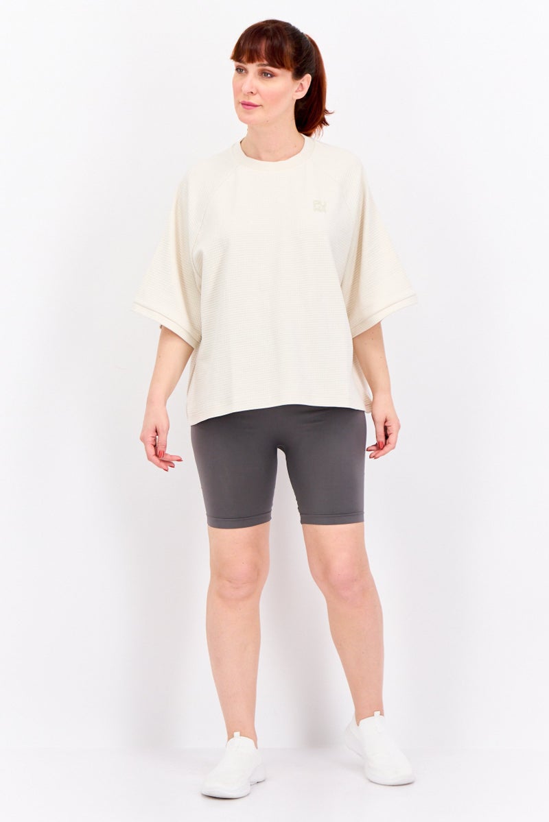 PUMA Women Sportswear Fit Short Sleeves Outdoor Top, Off White - Image 2