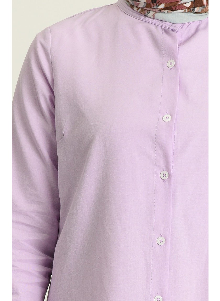Sefa Merve Judge Collar Tunic 6475-17 Lilac  - Image 4