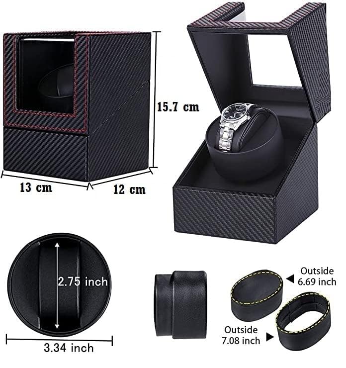 BucketList Watch Box - Organizer for Men and Women (Single Watch Winder) - Image 5