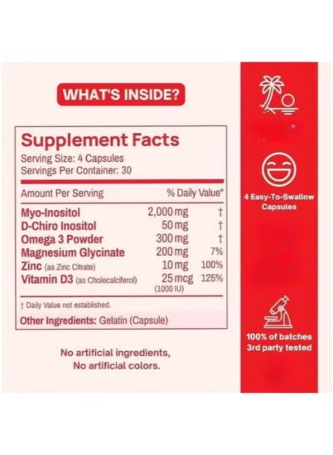 Perfect Female Happy Hormones,PCOS Multivitamin Capsules 120 capsules  - Image 3