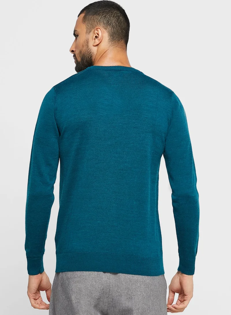 Robert Wood Wool V Neck Sweater