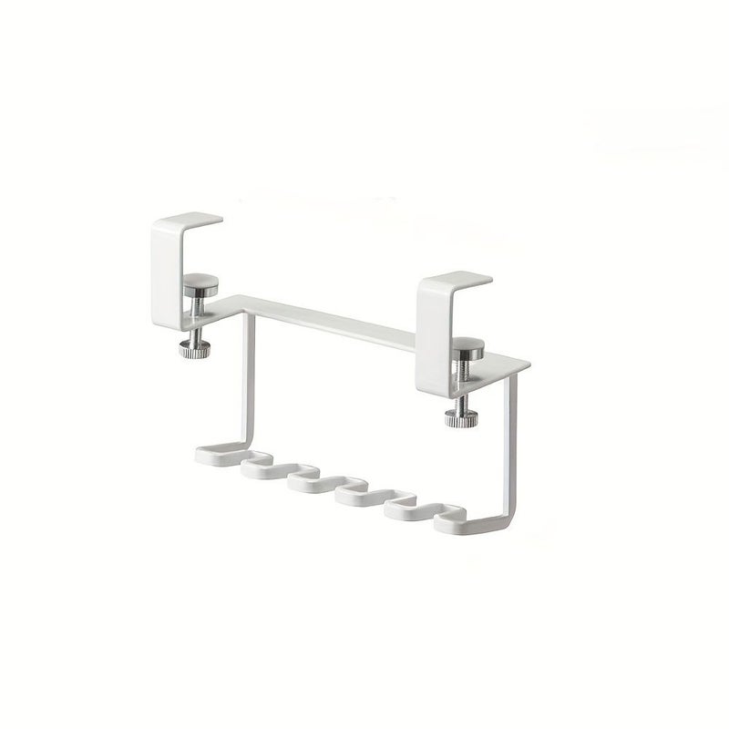 White No Drill Toothbrush Holder Under Cabinet With Locking System - Image 4
