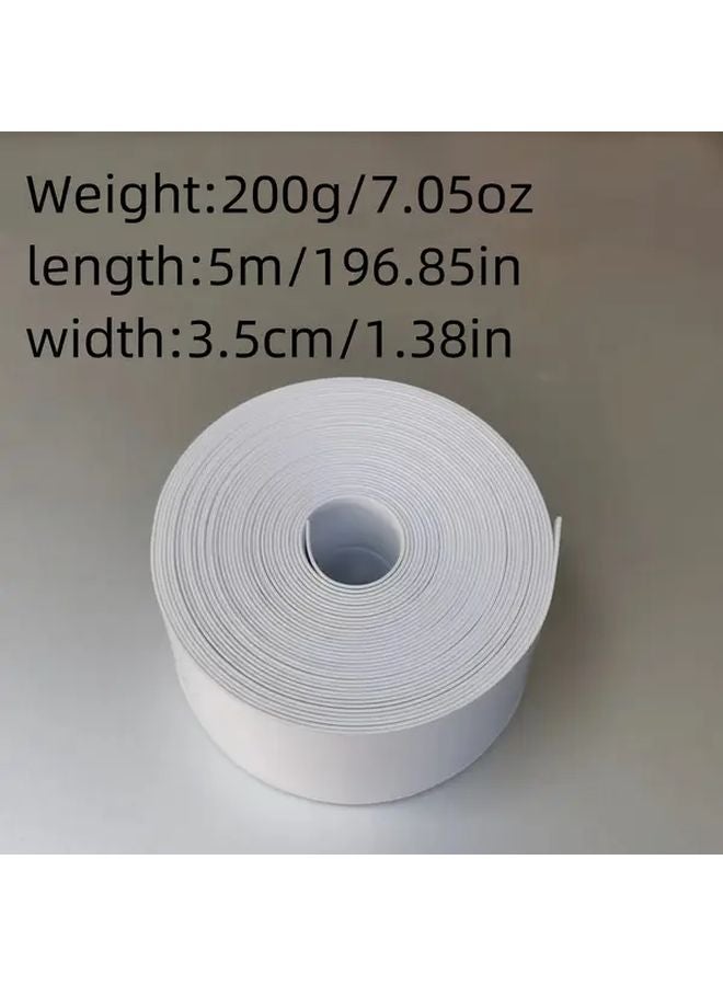 شريط تسرب PVC ثقيل مقاوم للماء ذاتي اللصق 196 85 بوصة قطعة واحدة للحمام حوض المطبخ حوض الاستحمام - Image 1