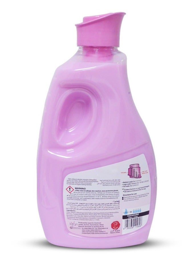 لويال منعم ومعطر الأقمشة المركز باللون الوردي الناعم 150 غسلة 2 × 3000 مل  - Image 2