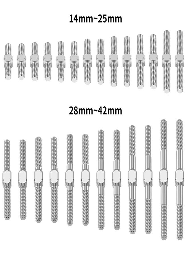 RCHUBAM RC Turnbuckles Camber Links 1Pair 14mm - 50mm 2PCS Steering Linkage Tie Rods (M3) for 1/10 TRX-4 RC Slash 4X4 1/10 RC Car Upgrades Part (35mm) - Image 4
