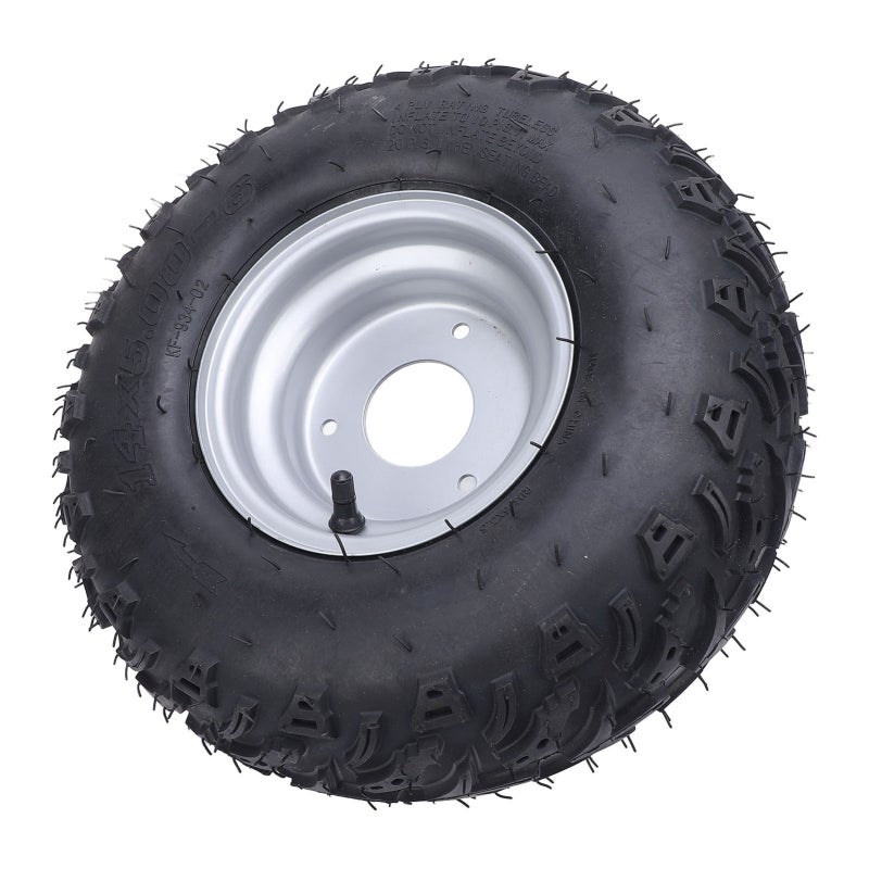 clever 14x5.00-6 Tubeless Tire 6 Inch Wear Resistant Ply Construction - Long Lasting Rubber Compound Off Road Tubeless Tire for ATV UTV Golf Cart Mini Bike - Image 3