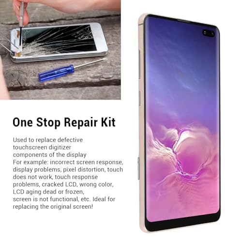 Bewinner ​for S10 Plus G975F G975U G975W G975A 6.4inch LCD Screen Touch Assembly with Frame Original Size, Phone Digitizer Screen Replacement Kit - Image 2