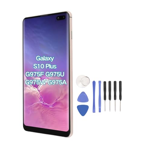 Bewinner ​for S10 Plus G975F G975U G975W G975A 6.4inch LCD Screen Touch Assembly with Frame Original Size, Phone Digitizer Screen Replacement Kit - Image 1