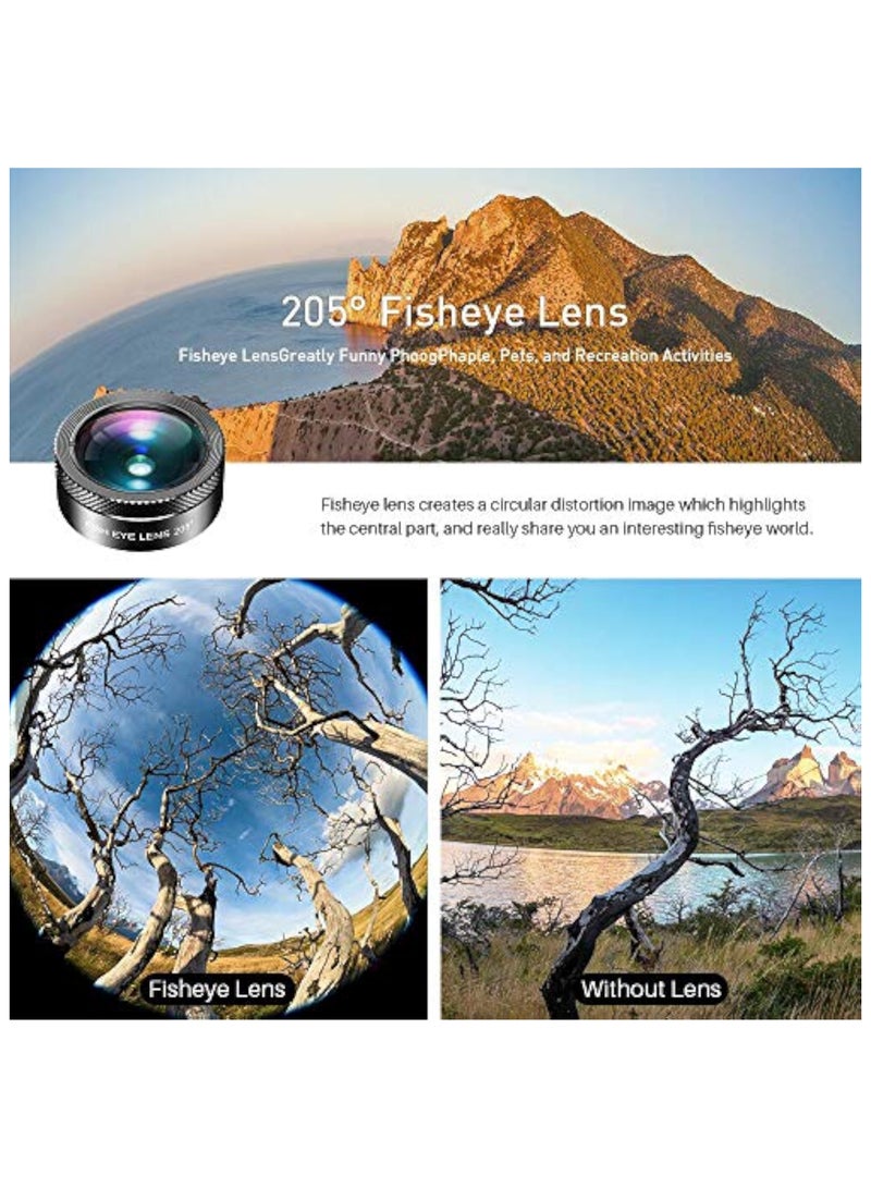 erorex 11 in 1 Phone Camera Lens Kit - Wide Angle Lens & Macro Lens+Fisheye Lens/ND32/kaleidoscope/CPL/Color Lens Compatible with iPhone Samsung Sony and Most of Smartphone - Image 2