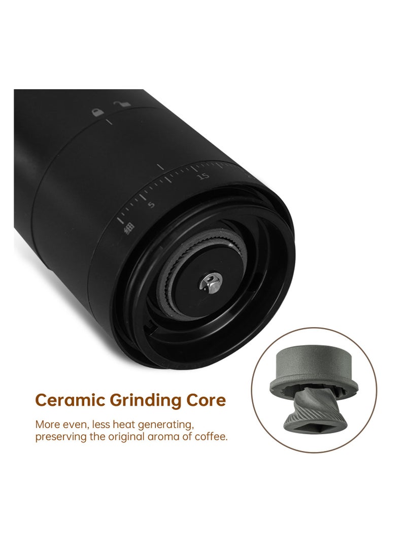 Perfin Portable Electric Coffee Grinder With External 38 Coarseness Adjustable, USb Rechargeable, Coffee Burr Grinder For Home Office Travel  - Image 3