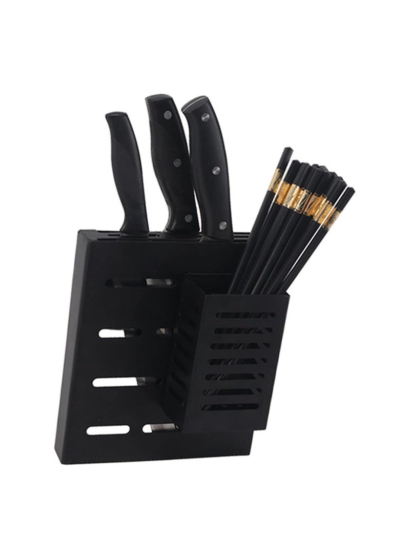 GGOOT Knife Holder Multi-Funtional Wall Mount Knife Block Chopsticks Organizer Set for Kitchen Storage - Image 2