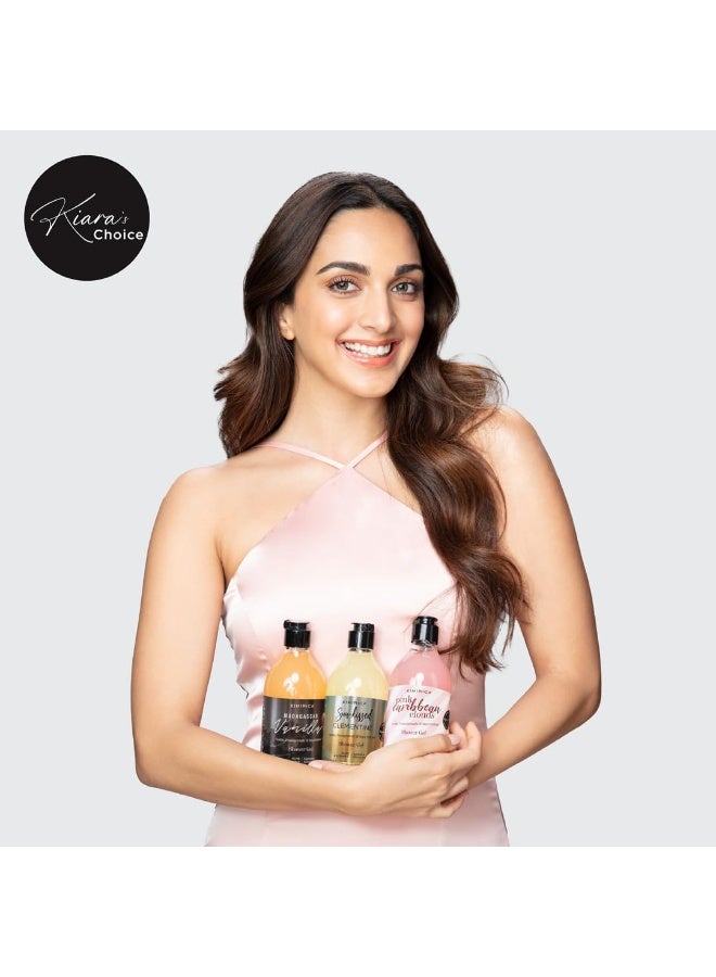 KIMIRICA Pink Caribbean Clouds Sulphate Free Shower Gel with the goodness of Red Apple & Calabrian Bergamot | 100% Vegan, Silicone Free Bodywash for all-skin types, 300ml - Image 2