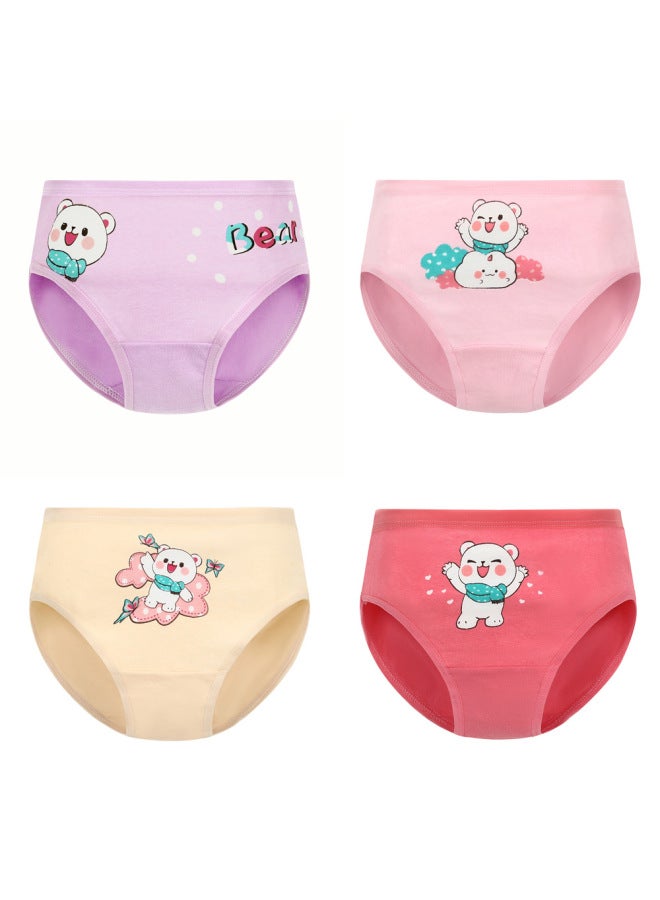 2026 New Girls' Underwear Pure Cotton Boxer Shorts For Girls Children's Shorts Cartoon All-cotton Class A Baby Girl Underwear