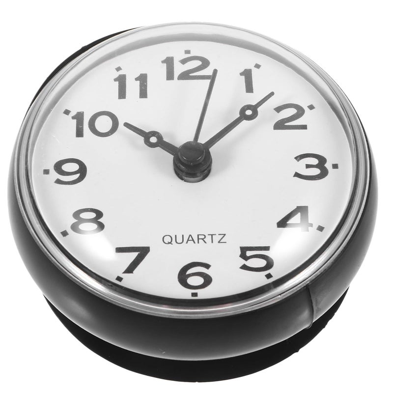 Black Electronic Waterproof Shower Clock with Suction Cup Fog Resistant Timer for Bathroom Kitchen - Image 2