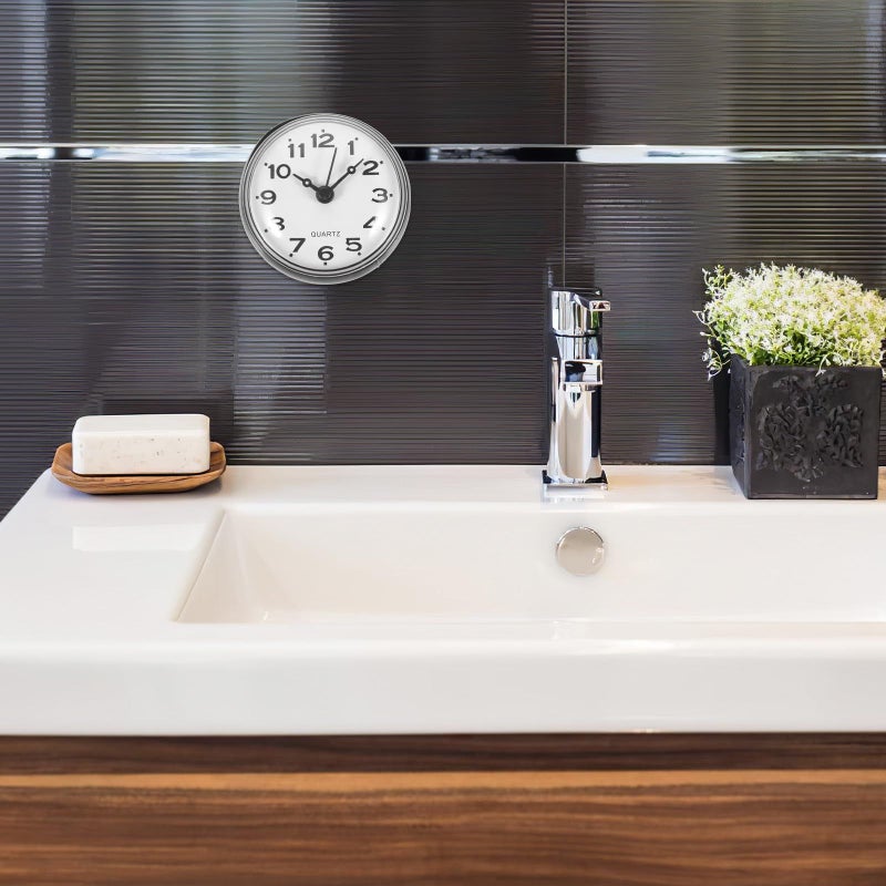 Black Electronic Waterproof Shower Clock with Suction Cup Fog Resistant Timer for Bathroom Kitchen - Image 5