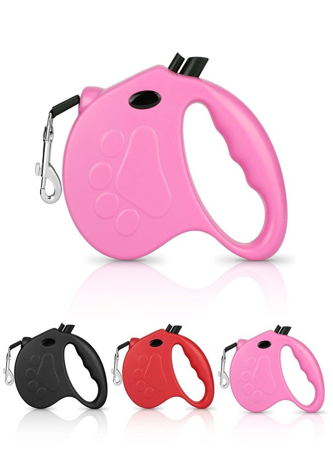 Yanwela Retractable Dog Leash, 16ft Dog Walking Leash for Small Dogs up to 77lbs, Non-Slip Handle - Pink - Image 1