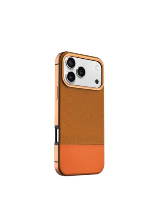 ليفيلو غطاء هاتف هجين من الجلد Levelo Cuir لجهاز iPhone 17 Pro Max - Image 1