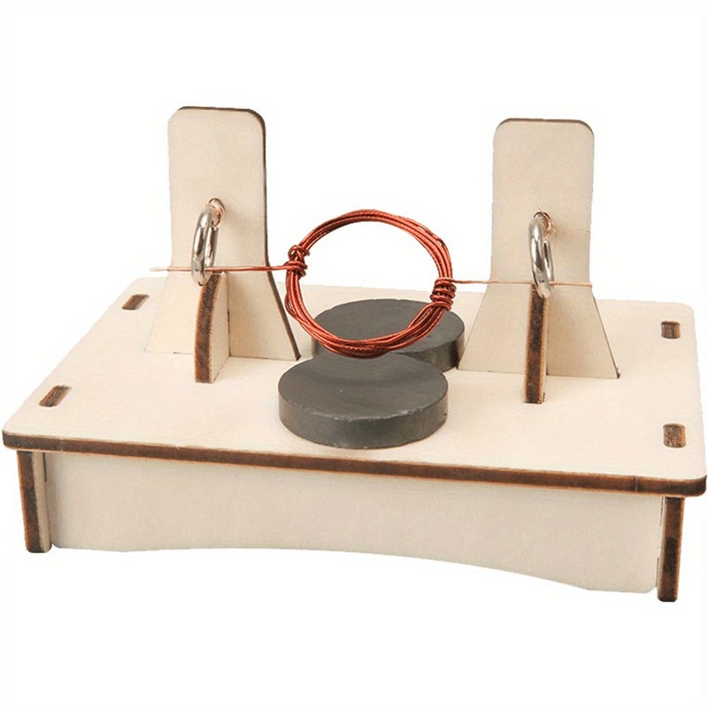 DIY Motor Material Kit 1set Wooden Toy Assembly Scientific Model - Image 1