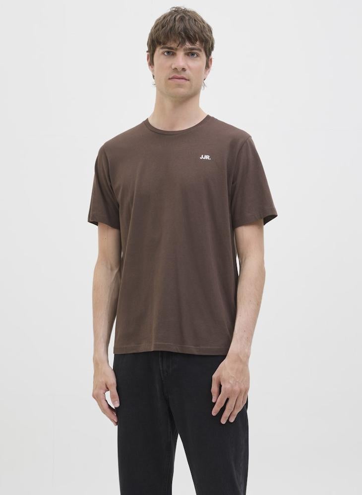 ج ج ريبل تيشيرت بريبل بشعار وأكمام قصيرة بياقة دائرية - Image 1