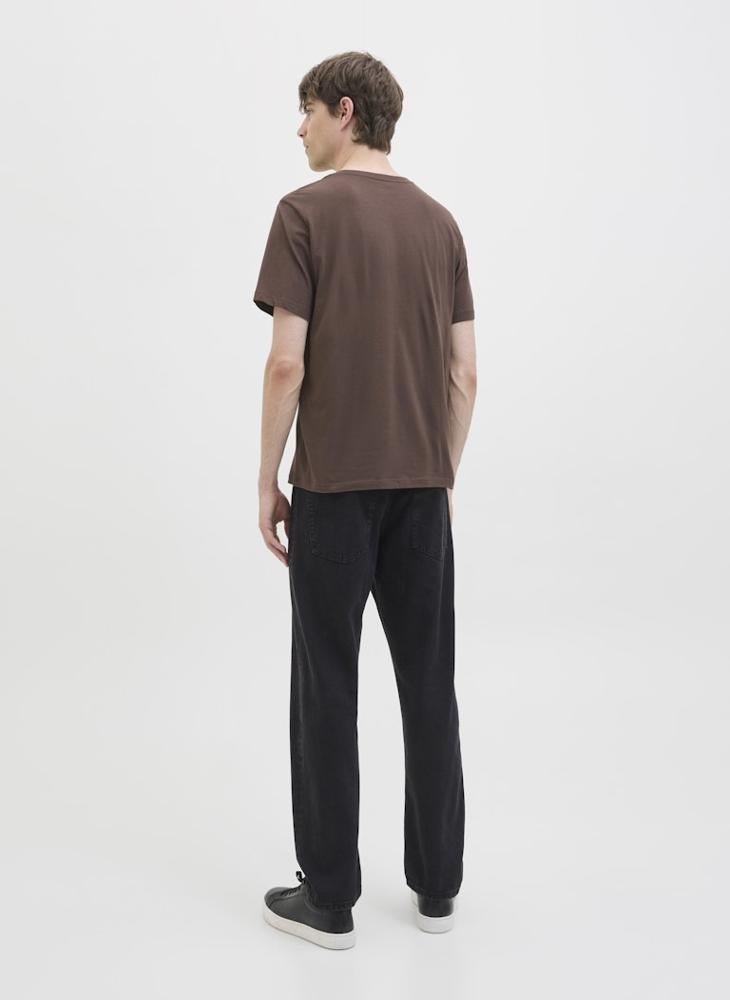 ج ج ريبل تيشيرت بريبل بشعار وأكمام قصيرة بياقة دائرية - Image 2