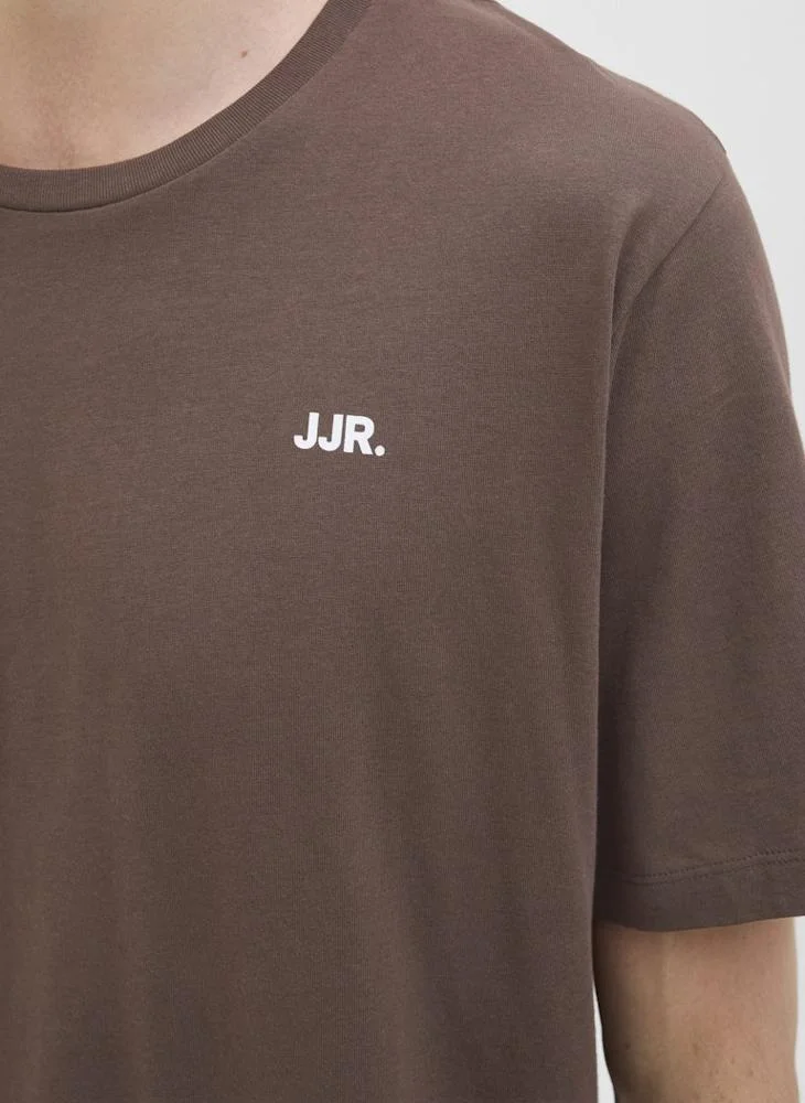 JJ Rebel Brebel Logo  Short Sleeve Crew Neck  T-Shirt