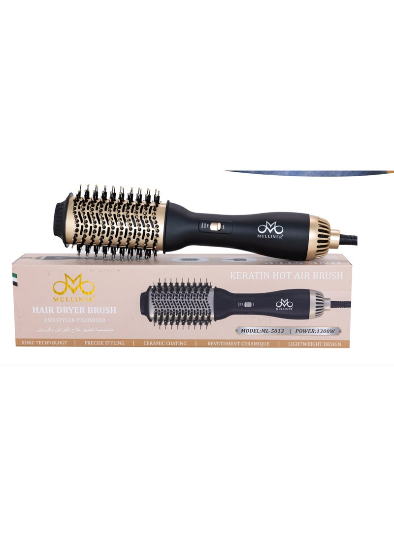 Mulliner Hair Dryer Brush and Styler Volumizer ML-5013 - Image 1