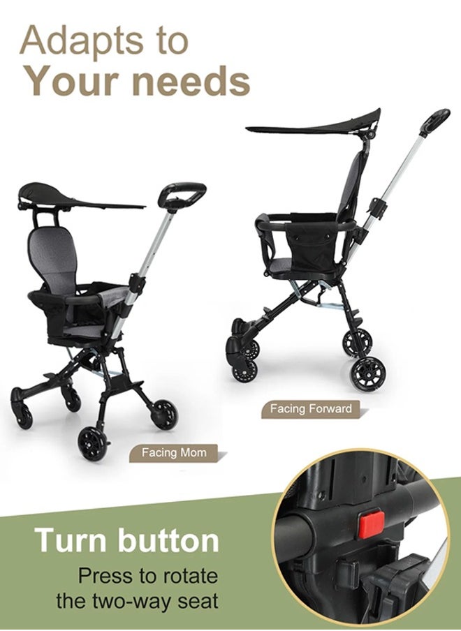 Occuwzz Baby Stroller Travel Stroller Lightweight Foldable Baby Carry Two-Way Portable Baby Stroller  - Image 2