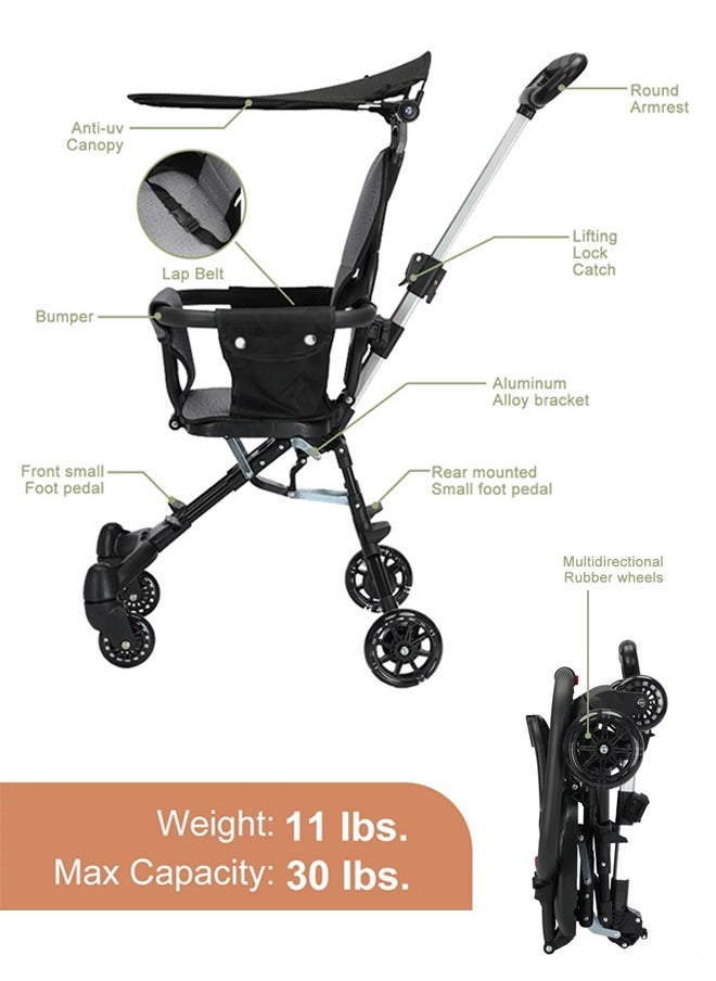 Baby Stroller Travel Stroller Lightweight Foldable Baby Carry Two-Way Portable Baby Stroller