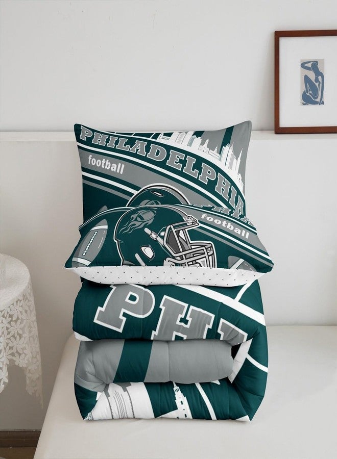 Feelyou Football Bedding Set Twin Size Boys Girls Rugby Sports Comforter Set Women Men Football City Duvet Quilt Bedroom Decor - Image 4
