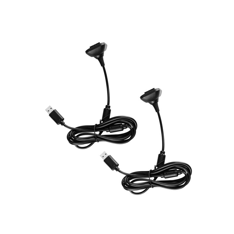 SOLARAE Wireless Charging, 6Ft Charging Cable for Xbox 360 Wireless Controller USB Charging Cable Compatible Fit for Microsoft Xbox 360 Slim Wireless Game Controllers Wireless Handle Charging Cable (2Pack) - Image 1