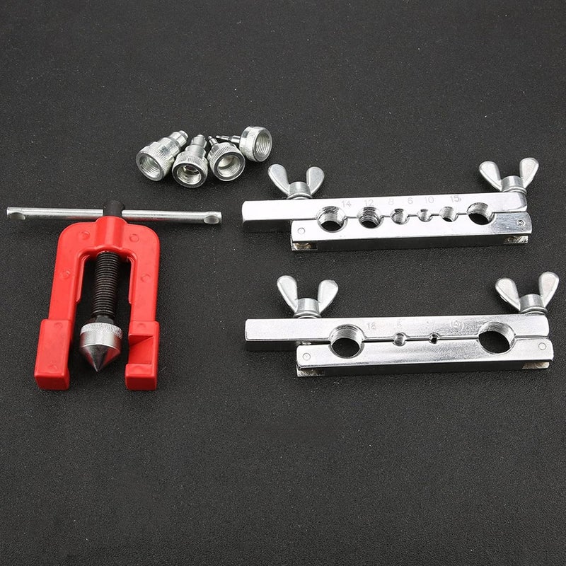 3 16mm Manual Pipe Flaring Expander Tool, Tube Swaging Kit with Copper Heads, Heavy Duty Alloy Steel Construction for Air Conditioning and Refrigerator Maintenance, Includes - Image 4