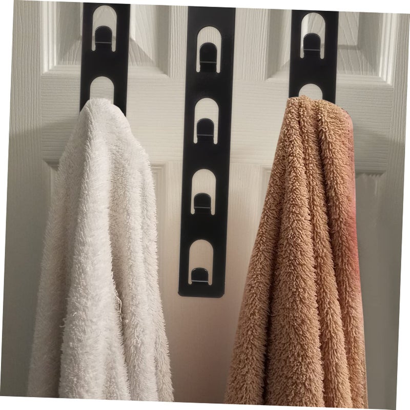 2 Prong Over The Door Hooks For Towels And Clothes Space Saving For Bathroom Bedroom - Image 4