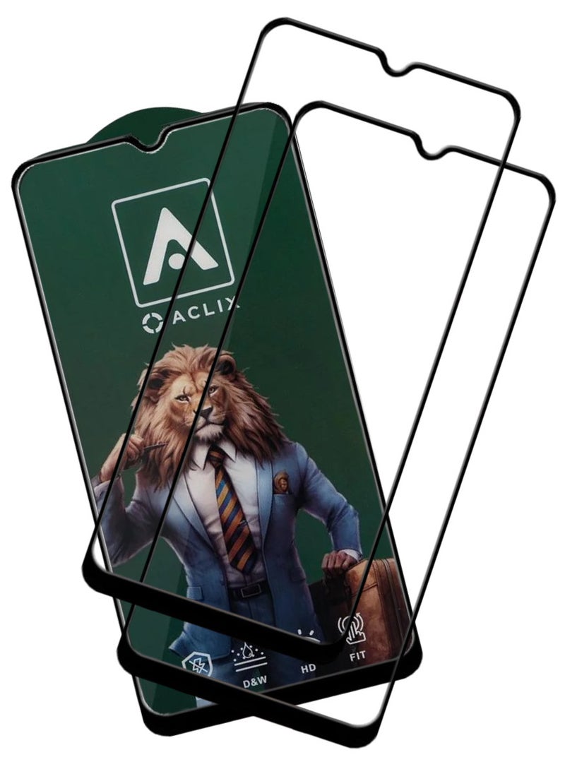 ACLIX 2 Pieces Antistatic ESD Dustproof Premium Quality High Definition Tempered Glass Screen Protector Designed For Samsung Galaxy A03 Core - Image 1