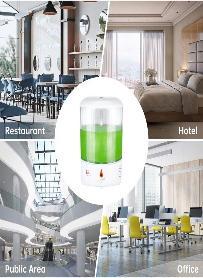 XLT - Automatic Hand Sanitizer Soap Dispenser Wall Mounted Touch less Soap Dispenser for Bathroom Kitchen 600ml - Image 1