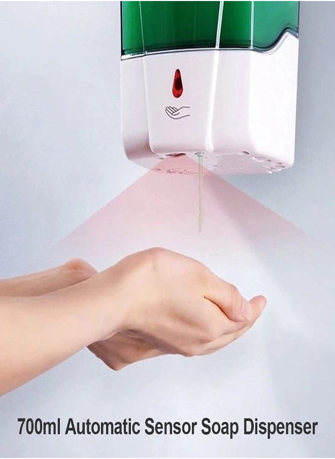 XLT - Automatic Hand Sanitizer Soap Dispenser Wall Mounted Touch less Soap Dispenser for Bathroom Kitchen 600ml - Image 1