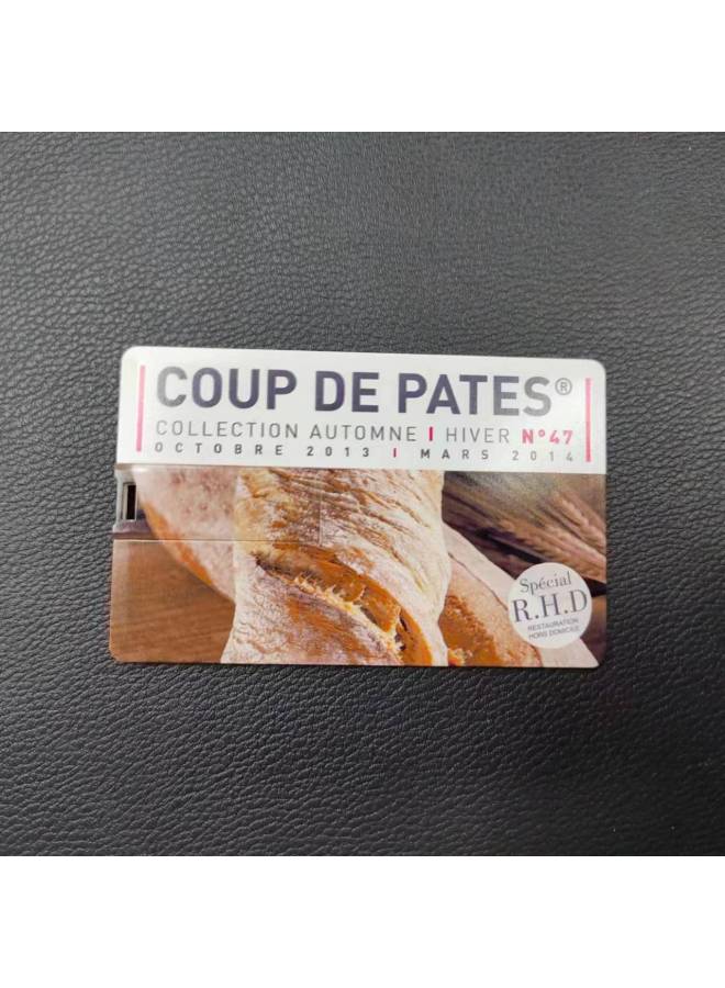 Ultra-thin Card U Disk Enterprise Advertising Business Card USB Disk 3.0 High-speed Business Bidding Wedding Gift U Disk Wholesale-Color:OPP Packing Bag-Capacity:3.0 32GB - Image 1