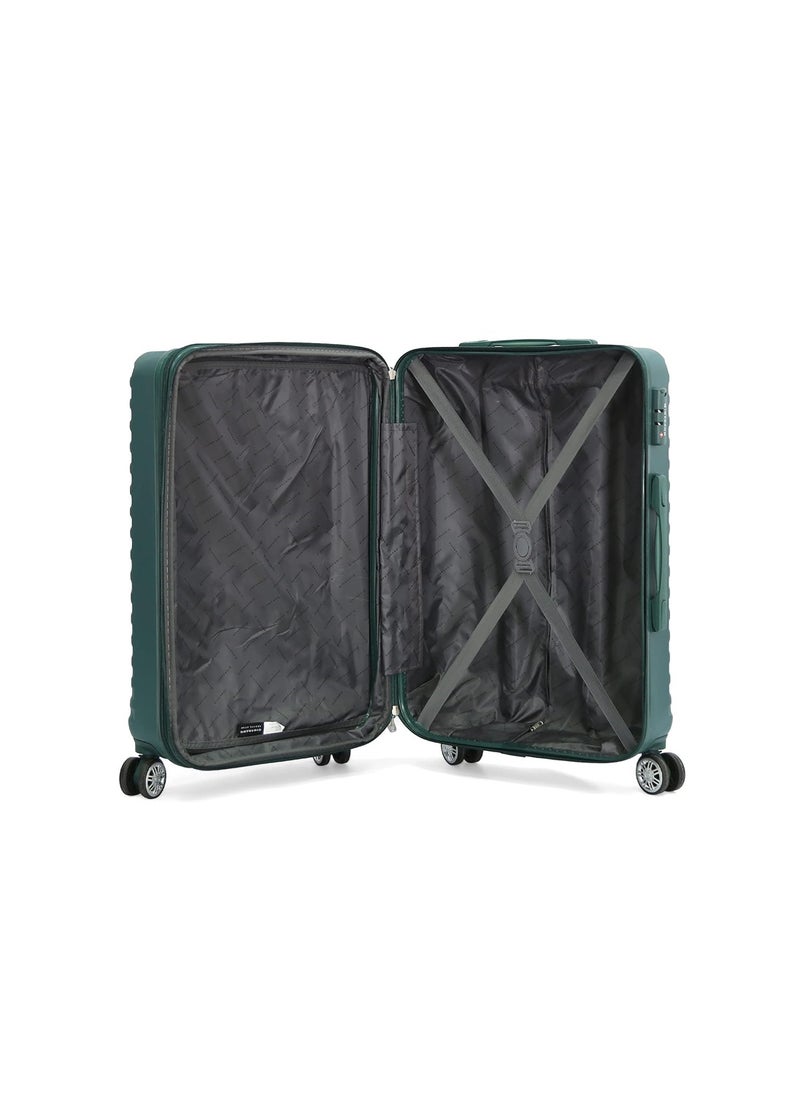 GIORDANO Hardshell Luggage Double Spinner Trolley Bag 5 Pieces Set,Green (BC-12",BC-14",S-20",M-24",L-28")  - Image 2