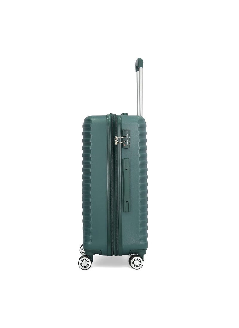 GIORDANO Hardshell Luggage Double Spinner Trolley Bag 5 Pieces Set,Green (BC-12",BC-14",S-20",M-24",L-28")  - Image 4