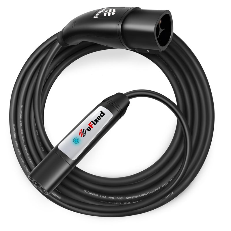 Ufixed Tesla Charger Extension Cable 50A 240V 12KW 20FTHighSpeed ChargingOverload ProtectionOneTouch UnlockPortable Carry Bag - Image 3