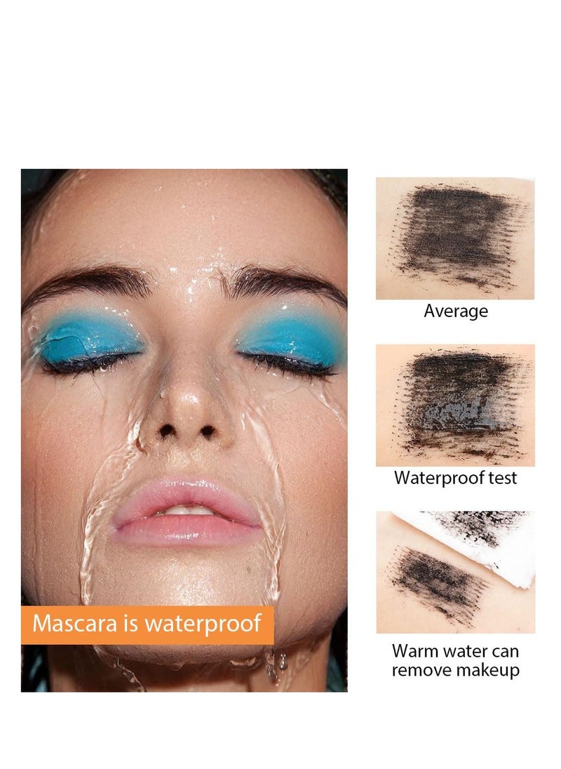 SYOSI - 4D Silk Fiber Lash Mascara Liquid Lash Extensions Volumizing and Lengthening False Eyelashes Effect Mascara Black Volume and Length Natural for up to 10x More Volume Waterproof & Smudge-Proof 24H Wear - Image 1