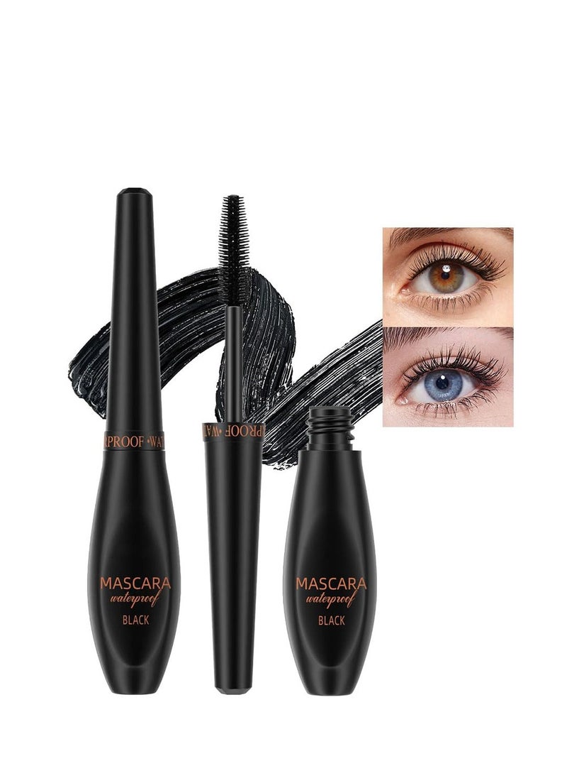 SYOSI - 4D Silk Fiber Lash Mascara Liquid Lash Extensions Volumizing and Lengthening False Eyelashes Effect Mascara Black Volume and Length Natural for up to 10x More Volume Waterproof & Smudge-Proof 24H Wear - Image 1
