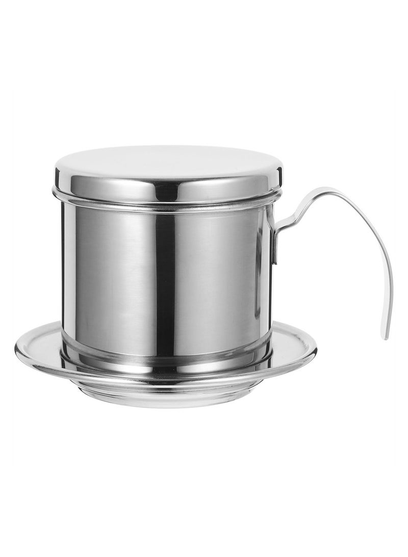 Excefore Vietnamese Coffee Filter Set, Pour Over Vietnamese Coffee Dripper, Stainless Steel Traditional Drip Coffee Reusable Filter Cup, Filter Paper Free Portable Coffee Maker for Office Home - Image 1